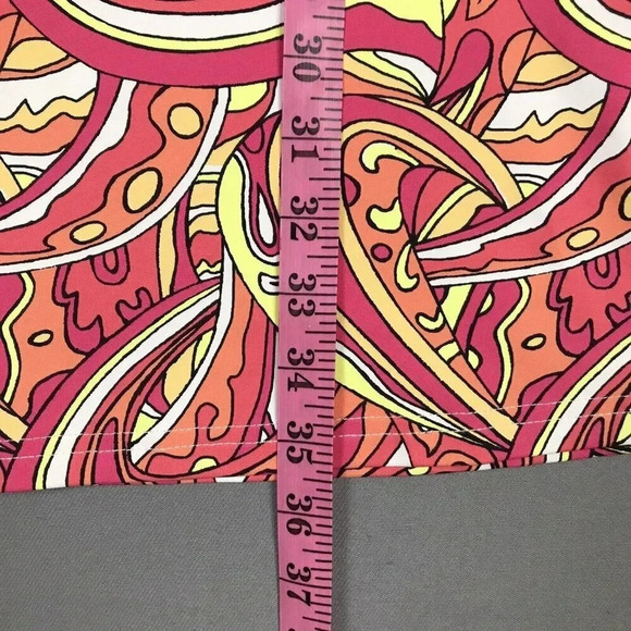 Lulu B Dress Size XS 3/4 Sleeve Stretch Nylon Green Black Geometric Print UPF 50 - Picture 13 of 16